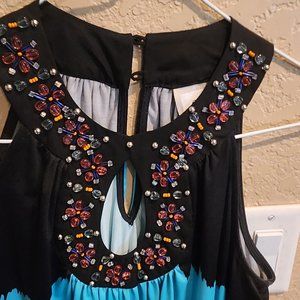 Cute Halter beaded dress